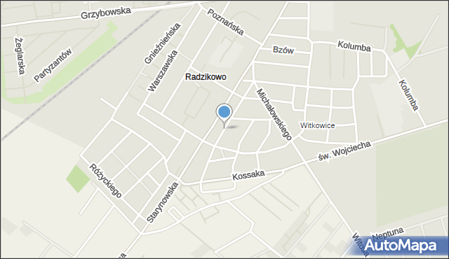 Kołobrzeg, Orłowskiego Aleksandra, mapa Kołobrzegu