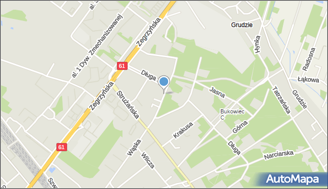 Legionowo, Orląt Lwowskich, mapa Legionowo