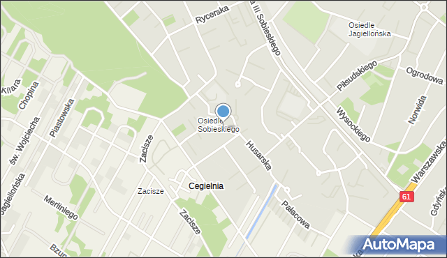 Legionowo, Orla, mapa Legionowo