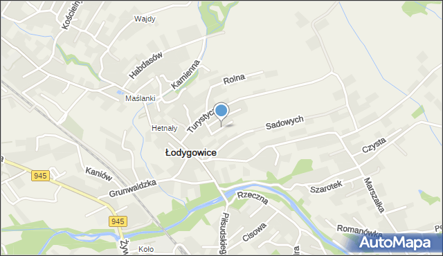 Łodygowice powiat żywiecki, Orna, mapa Łodygowice powiat żywiecki