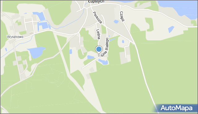 Łupstych, Orła Białego, mapa Łupstych