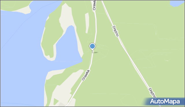 Orawka gmina Szczecinek, Orawka, mapa Orawka gmina Szczecinek