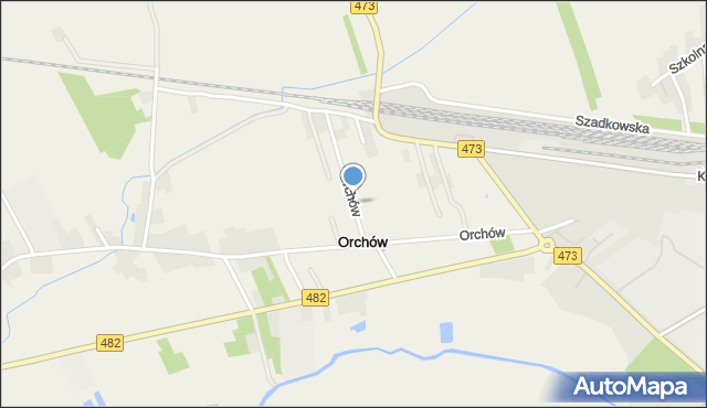 Orchów, Orchów, mapa Orchów