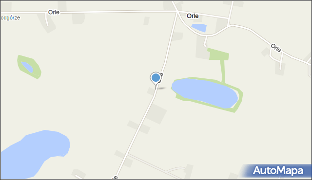 Orle gmina Gruta, Orle, mapa Orle gmina Gruta