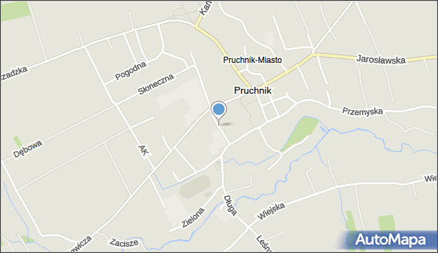 Pruchnik powiat jarosławski, Orłowicza Mieczysława, mapa Pruchnik powiat jarosławski