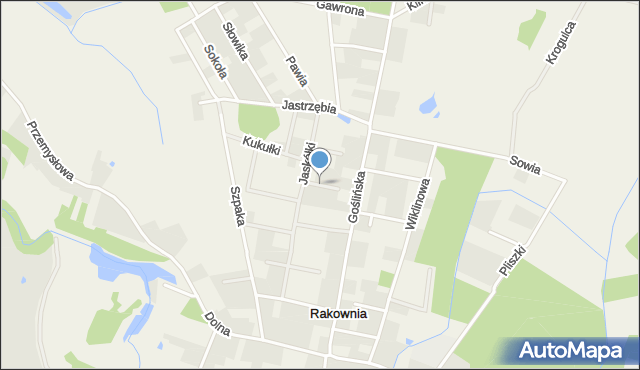 Rakownia, Orla, mapa Rakownia