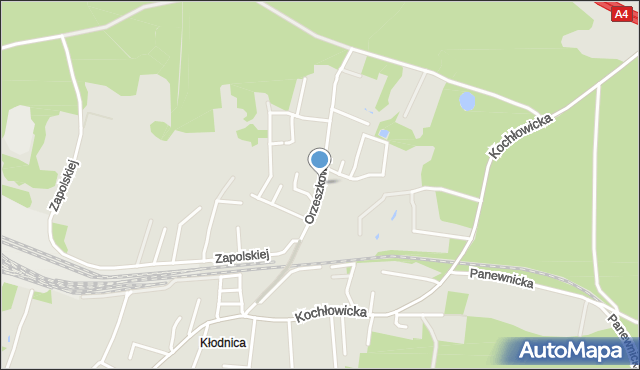 Ruda Śląska, Orzeszkowej Elizy, mapa Rudy Śląskiej