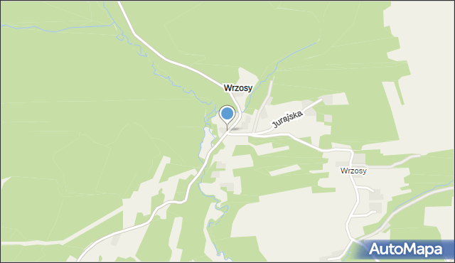 Rybna gmina Czernichów, Orlej, mapa Rybna gmina Czernichów