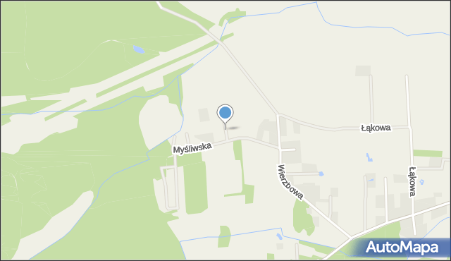 Santocko, Orla, mapa Santocko