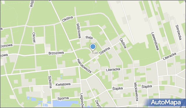 Sokolniki-Las, Orkana Władysława, mapa Sokolniki-Las