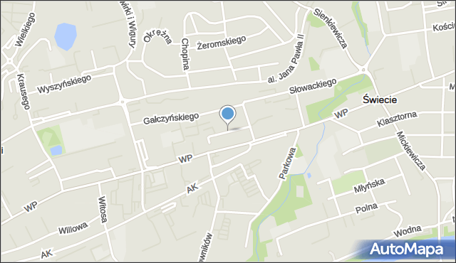 Świecie, Orzeszkowej Elizy, mapa Świecie