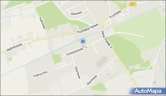 Szubin, Orzeszkowej Elizy, mapa Szubin