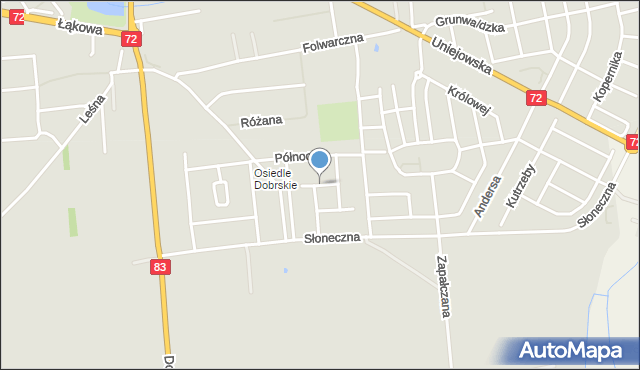 Turek, Orzechowa, mapa Turka