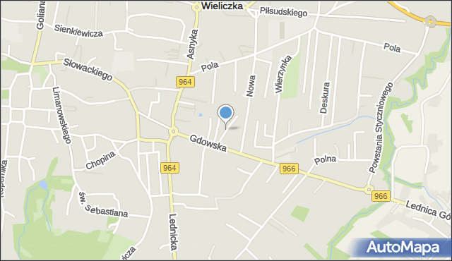 Wieliczka, Ordona Juliana, mapa Wieliczka