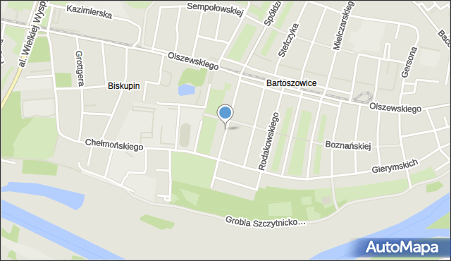Wrocław, Orłowskiego Aleksandra, mapa Wrocławia