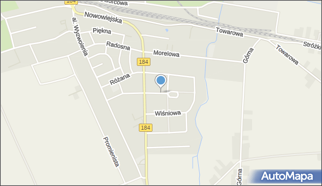 Wronki powiat szamotulski, Orzechowa, mapa Wronki powiat szamotulski