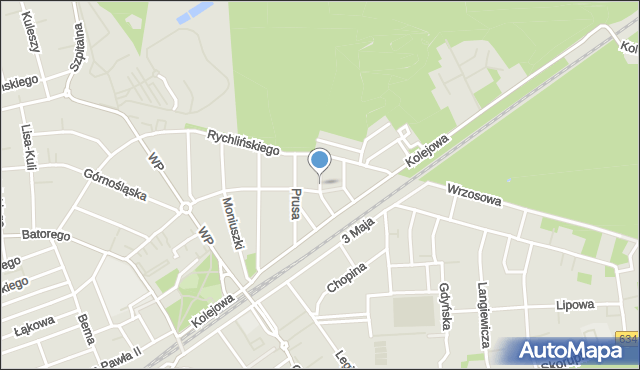 Ząbki powiat wołomiński, Orzeszkowej Elizy, mapa Ząbki powiat wołomiński