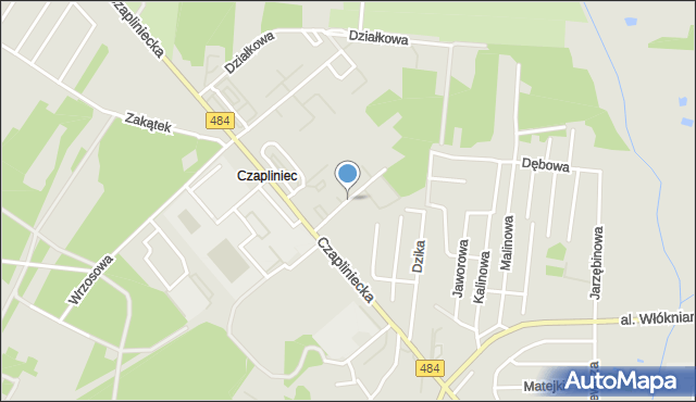 Bełchatów, Osiedle Czaplinieckie, mapa Bełchatów