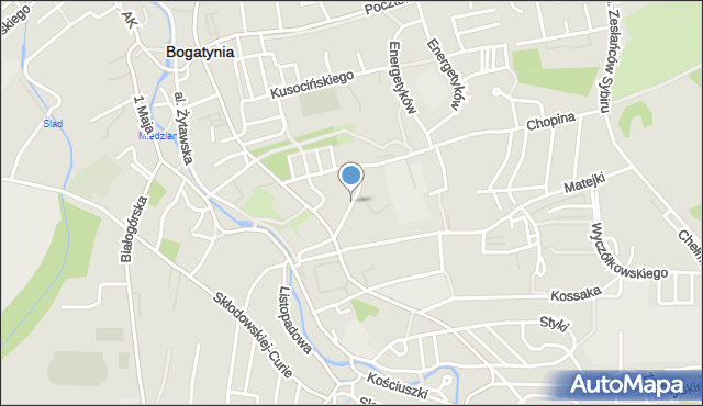 Bogatynia, Osiedle Orła Białego, mapa Bogatynia