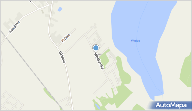 Boszkowo, Osada Wędkarska, mapa Boszkowo