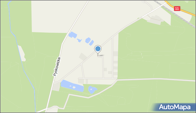 Brynek, Osiedle pod Dębami, mapa Brynek