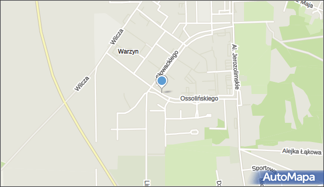Brzeg Dolny, Ossolińskiego Józefa Maksymiliana, mapa Brzeg Dolny