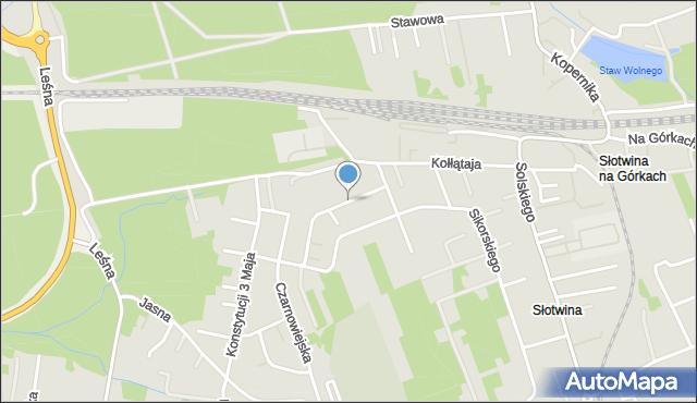 Brzesko, Oświecenia, mapa Brzesko