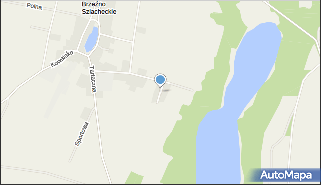 Brzeźno Szlacheckie, Osiedle Kaszubskie, mapa Brzeźno Szlacheckie