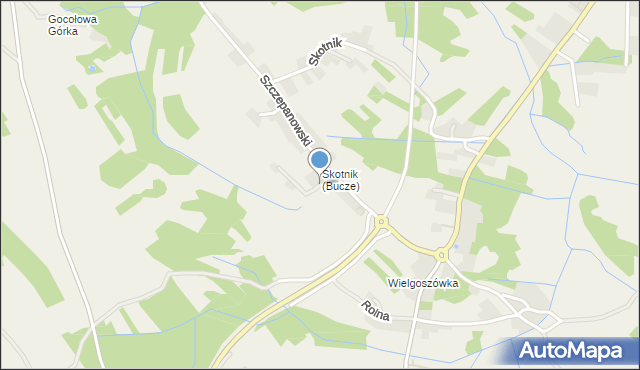 Bucze gmina Brzesko, Osiedle Zieleniec, mapa Bucze gmina Brzesko