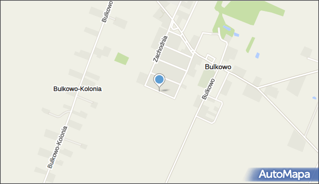 Bulkowo-Kolonia, Ostatnia, mapa Bulkowo-Kolonia