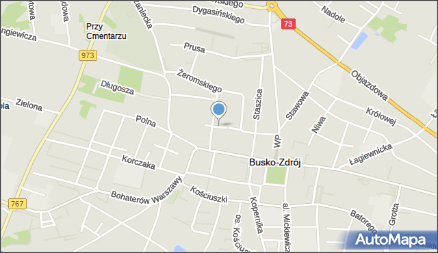 Busko-Zdrój, Osiedle Legionów Polskich, mapa Busko-Zdrój