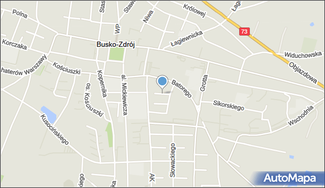 Busko-Zdrój, Osiedle Orła Białego, mapa Busko-Zdrój