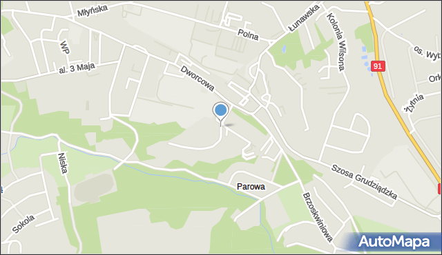 Chełmno, Osiedle Skłodowskiej-Curie Marii, mapa Chełmno