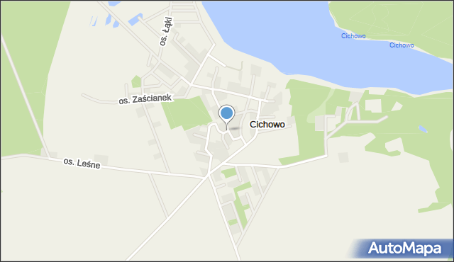 Cichowo gmina Krzywiń, Osiedle Zajazd, mapa Cichowo gmina Krzywiń