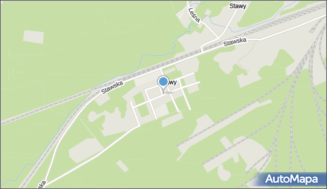 Dęblin, Osiedle Stawy, mapa Dęblin