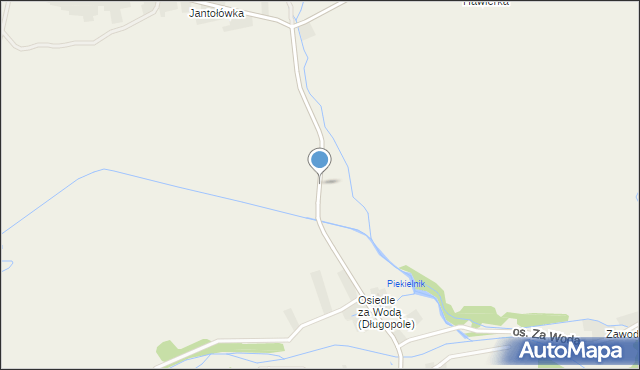 Długopole, Osiedle Za Wodą, mapa Długopole