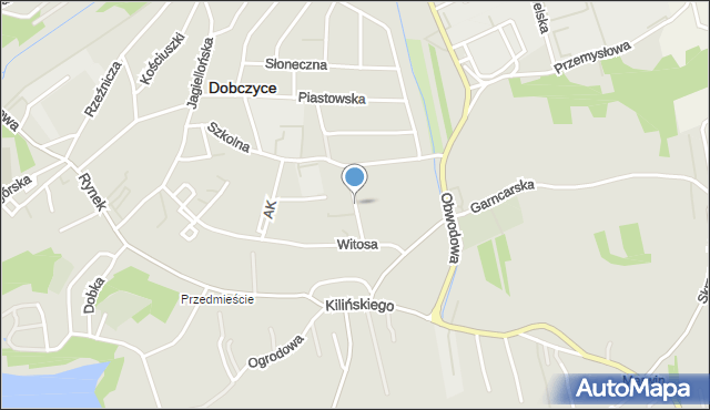 Dobczyce, Osiedle Piastowskie, mapa Dobczyce