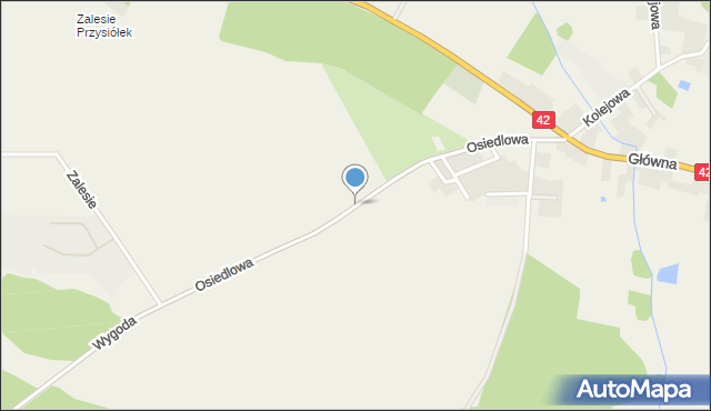 Domaszowice powiat namysłowski, Osiedlowa, mapa Domaszowice powiat namysłowski