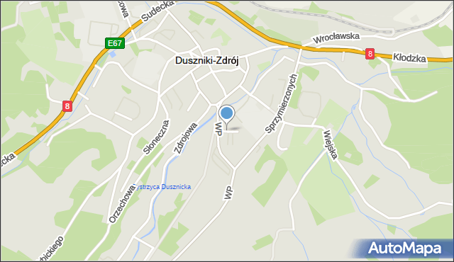 Duszniki-Zdrój, Osiedlowa, mapa Duszniki-Zdrój