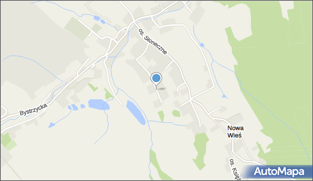 Dziećmorowice, Osiedle Słoneczne, mapa Dziećmorowice