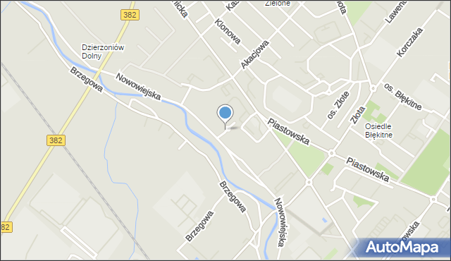 Dzierżoniów, Osiedle Pogodne, mapa Dzierżoniów