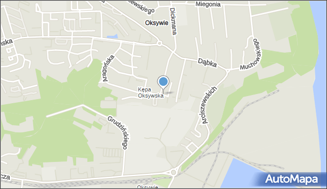 Gdynia, Osiedle Kępa Oksywska, mapa Gdyni