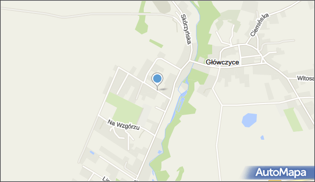 Główczyce powiat słupski, Osiedle, mapa Główczyce powiat słupski