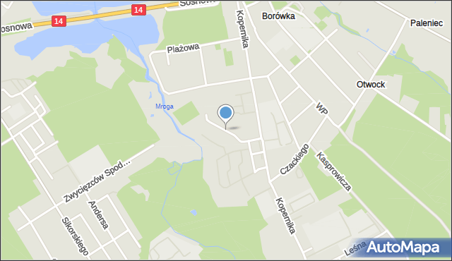 Głowno, Osiedle Kopernika Mikołaja, mapa Głowno