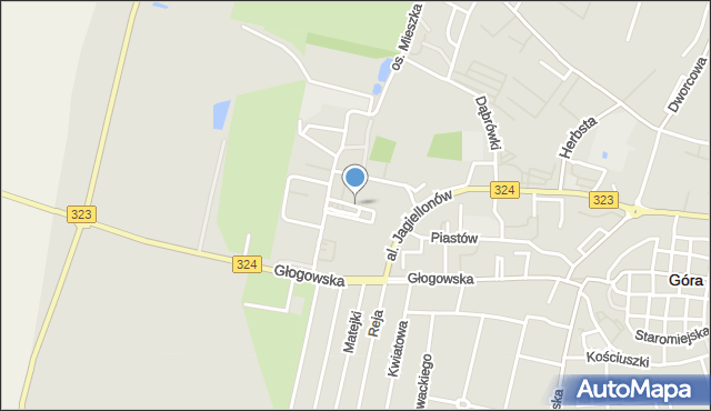 Góra, Osiedle Kazimierza Wielkiego, mapa Góra