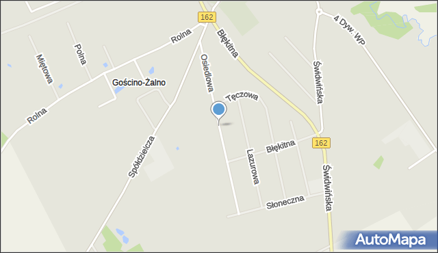 Gościno, Osiedlowa, mapa Gościno