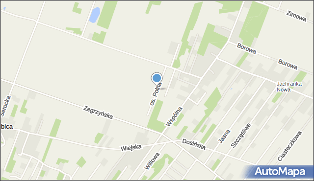 Izbica gmina Serock, Osiedle Polna, mapa Izbica gmina Serock