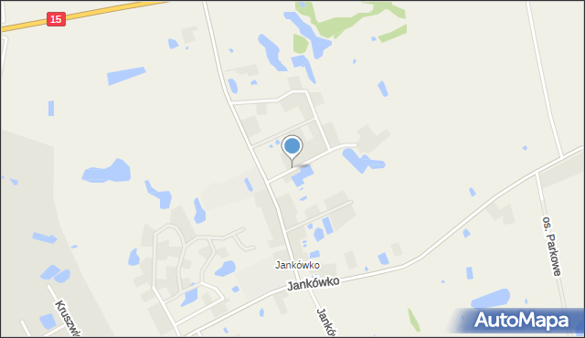 Jankówko gmina Gniezno, Osiedle Wierzbowe, mapa Jankówko gmina Gniezno