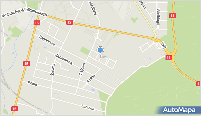 Jarocin, Osiedle Bajkowe, mapa Jarocin
