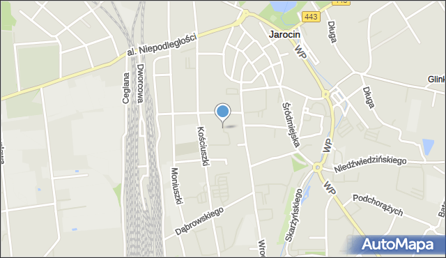 Jarocin, Osiedle Kościuszki Tadeusza, gen., mapa Jarocin